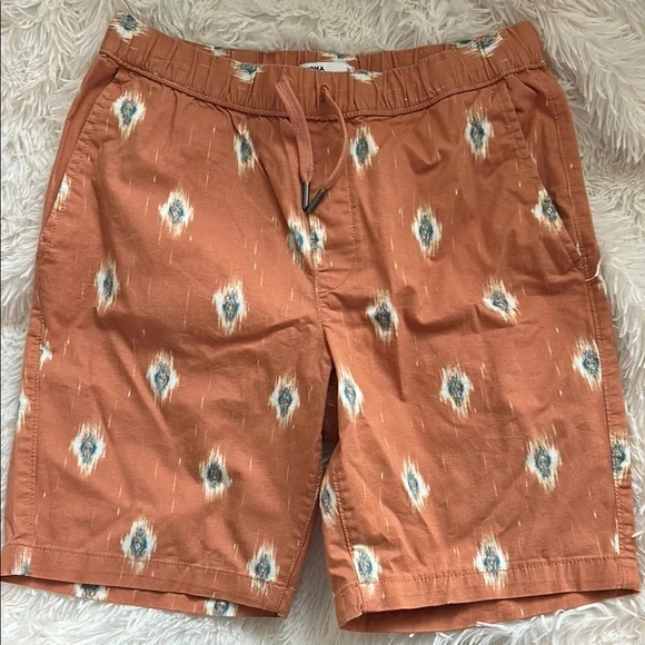 Orange Patterned Shorts - Picture 1 of 3